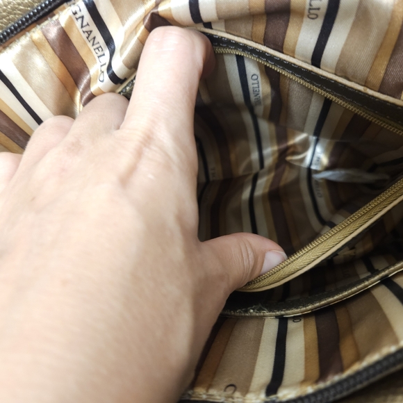 Tignanello Bronze Gold Large Shoulder Bag - Picture 14 of 14